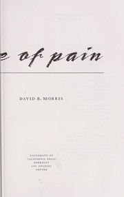 Front cover of The culture of pain by David B. Morris