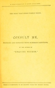 Cover of Consult me by Robert Kemp Philp