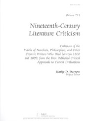Cover of Nineteenth-century literature criticism by Kathy D. Darrow