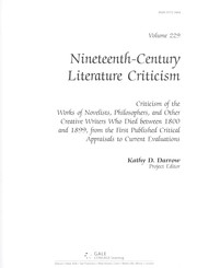 Cover of Nineteenth-century literature criticism by Kathy D. Darrow