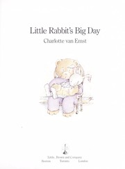 Front cover of Little rabbit's big day by Charlotte Van Emst