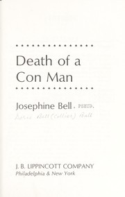 Front cover of Death of a Con Man by Josephine Bell