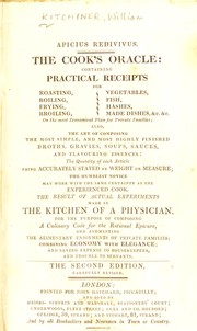Cover of Apicius redivivus by William Kitchiner