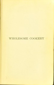 Front cover of Wholesome cookery by Marie de Joncourt