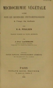 Cover of Microchimie v©♭g©♭tale by V. A. Poulsen