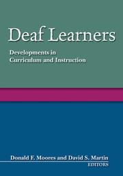 Front cover of Deaf learners by Donald F. Moores
