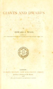 Front cover of Giants and dwarfs by Wood, Edward J.