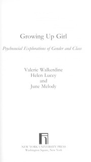 Cover of Growing up girl by Valerie Walkerdine