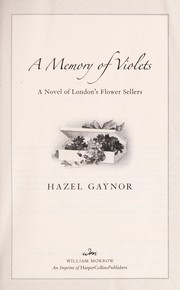 Front cover of A memory of violets by Hazel Gaynor