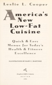 Front cover of America's new low-fat cuisine by Leslie L. Cooper