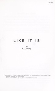 Cover of Like it is by A. J. Dervy