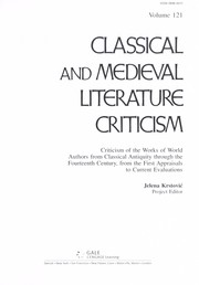 Cover of Classical and medieval literature criticism by Jelena O. Krstovic