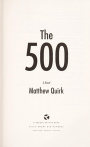 Cover of The 500 by Matthew Quirk