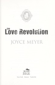 Cover of The love revolution by Joyce Meyer