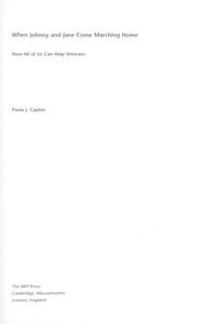 Cover of When Johnny and Jane come marching home by Paula J. Caplan