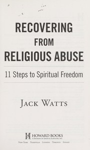 Cover of Recovering from religious abuse by Jack Watts