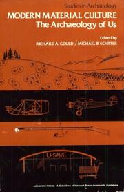 Front cover of Modern material culture by Richard A. Gould