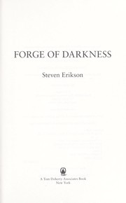 Front cover of Forge of darkness by Steven Erikson