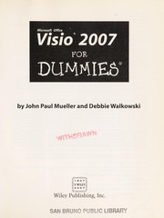 Cover of Visio 2007 for dummies by John Mueller