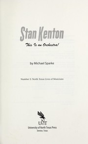 Cover of Stan Kenton by Michael Sparke