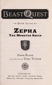 Front cover of Zepha the monster squid by Adam Blade