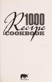 Cover of 1000 recipe cookbook by Unknown