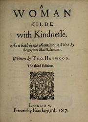 Front cover of A vvoman kilde vvith kindnesse by Thomas Heywood