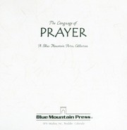 Front cover of The language of prayer by Unknown