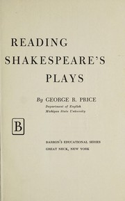 Cover of Reading Shakespeare's plays by George R. Price