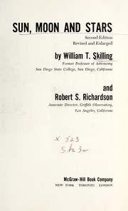 Front cover of Sun, moon and stars by William T. Skilling