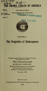 Front cover of Course 1- by Drama League of America