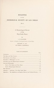 Front cover of A herpetological review of the Hopi snake dance by Lawrence Monroe Klauber
