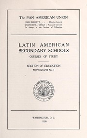 Front cover of Latin American secondary schools by Arturo Torres