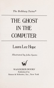 Front cover of Bobbsey Twins the Ghost on the Computer by Laura Lee Hope