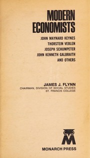 Front cover of The modern economists by James J. Flynn