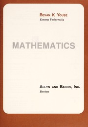 Cover of An introduction to mathematics by Bevan K. Youse