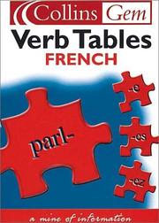 Cover of French Verb Tables by Unknown