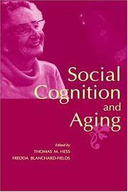 Cover of Social Cognition and Aging by Fredda Blanchard-Fields