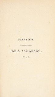 Cover of Narrative of the voyage of H.M.S. Samarang, during the years 1843-46 by Belcher, Edward Sir
