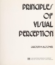 Front cover of Principles of visual perception by Carolyn M. Bloomer