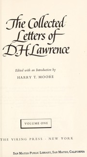 Cover of Collected letters by D. H. Lawrence