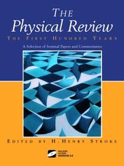 Cover of The physical review--the first hundred years by H. Henry Stroke