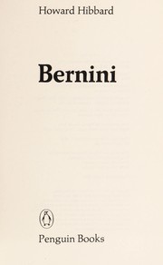Cover of Bernini by Howard Hibbard