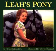 Cover of Leah's Pony by Elizabeth Friedrich