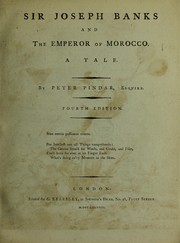 Front cover of Sir Joseph Banks and the emperor of Morocco by Pindar, Peter