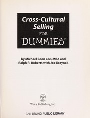 Cover of Cross-cultural selling for dummies by Michael Soon Lee