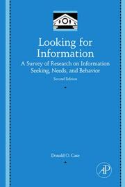 Cover of Looking for Information by Donald O. Case