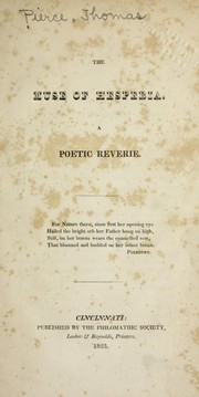 Front cover of The muse of Hesperias by Thomas Peirce