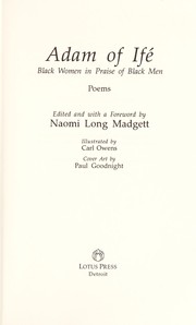 Front cover of Adam of Ifé by Naomi Cornelia Long Madgett
