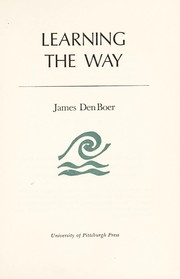 Cover of Learning the way by James Den Boer